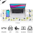 thumbnail image 5 of Long Mouse Pads for Desk,Dinosaur with Rrrr Pattern Desk Mats on Top Of Desks, Desk Mouse Pad Extra Large with 3mm Non-Slip Base and Stitched Edge for Gaming,Office,Work,Home 31.5"x11.8", 5 of 6