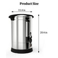 thumbnail image 5 of Garvee 100-Cup Stainless Steel Coffee Urn, 14 L, 1500 Watt, Silver, 5 of 7