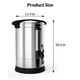 thumbnail image 5 of Garvee Urna para Café de Acero Inoxidable de 100 Tazas, 14 L, 1500 Vatios, Plateada, 5 of 7