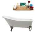 thumbnail image 1 of 69" Cast Iron R5000GLD-CH Soaking Clawfoot Tub and Tray with External Drain, 1 of 3