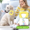 thumbnail image 3 of Interactive Dog Toys, Dog Tug of War Toys, Dog Dental Chew, Small Dog Chew Toys, 7X3 Inch Yellow Triangular Tug of War Rope, Soft Textured for Dog Teeth, Suitable for Oral, 3 of 5