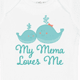 thumbnail image 4 of Inktastic Mema Loves Me Grandchild Whale Boys or Girls Baby Bodysuit, 4 of 5
