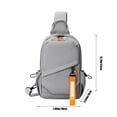 thumbnail image 4 of Xihbxyly Bolso Bandolera Informal de Gran Capacidad, Impermeable, con Correa Ajustable para El Hombro, Diseño Cómodo y Ligero, Ideal para Viajes, Negocios y Actividades Al Aire Libre, Ideal Como Rega, 4 of 7