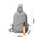 thumbnail image 3 of Bolso de pecho para hombre | Mochila cruzada de gran capacidad | Tela densificada de alta densidad | Bolso de hombro impermeable para viajes, trabajo y actividades al aire libre | Correa ajustable, 3 of 6