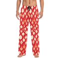 thumbnail image 7 of FORMRS Mens Pajama Pants with Pockets Sleepwear Lounge Bottoms Sizes S-2XL, Orange Christmas Ornaments Pattern, 7 of 7