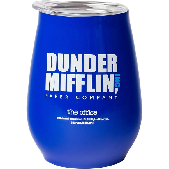The Office Dunder Mifflin 10 Ounce Double Wall Stainless Steel Tumbler w/ Lid