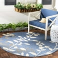 thumbnail image 2 of SAFAVIEH Courtyard Abraham Floral Indoor/Outdoor Runner Rug, Blue/Beige, 2'3" x 6'7", 2 of 10