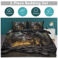 thumbnail image 2 of 3D Visual Illusion Dinosaur Duvet Cover Set Bedding Set Polyester Quilt Cover for Bedroom Decoration, 2 of 6