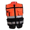 thumbnail image 2 of Chaleco reflectante de seguridad Baoblaze L-XXXL con tiras para utilidad de saneamiento, 2 of 8