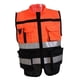 thumbnail image 2 of Chaleco de seguridad de alta visibilidad para averías de coche con bandas reflectantes, suave y XXL 180, 2 of 8
