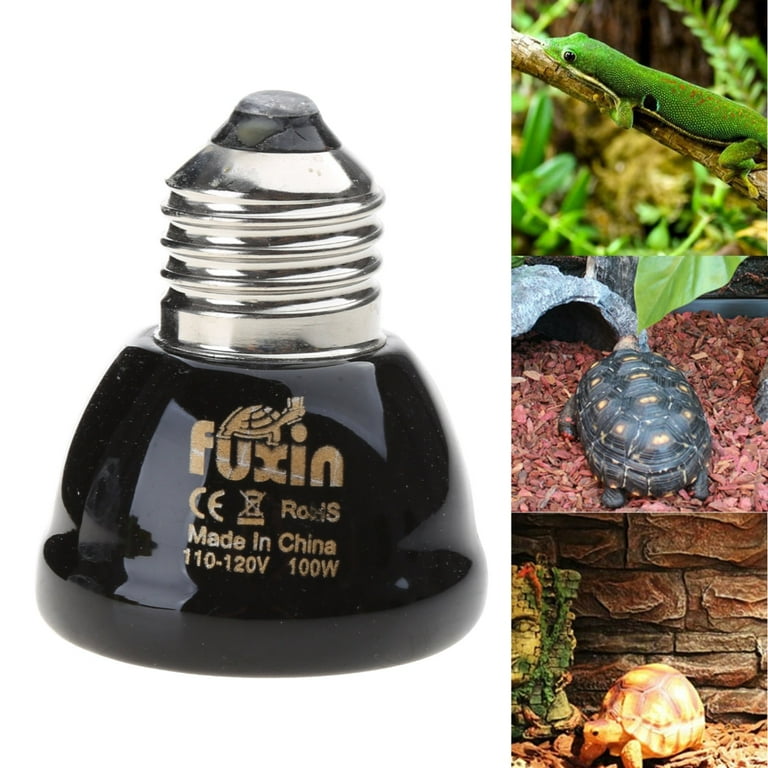 Reptile Terrarium Heat Lamp Ceramic Heating Light 100W E27 Night
