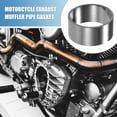 thumbnail image 2 of 2 Pcs Motorcycle Exhaust Muffler Pipe Gasket 55mm ID 60mm OD Universal Seal Ring Silencer Connector, 2 of 6