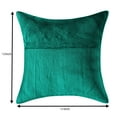 thumbnail image 3 of Stylo Culture Ethnic Settee Sofa Throw Pillow Covers 12 x 12 Jacquard Peacock Emerald Green Square 30 x 30 cm Home Decor Brocade Elephant Zippered Cushion Covers | Set Of 2, 3 of 4