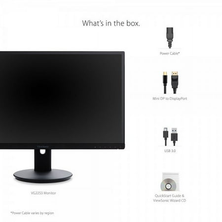 ViewSonic - VG2253 22" IPS LED FHD Monitor (DisplayPort, HDMI, VGA) - Black