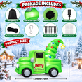 Monster Tree Dc 6 Ft Green Monster Truck Inflatable Christmas Outdoor Yard Decoration ...
