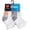 White, variant on Ultimate Double Tough Boys' Ankle Socks, 10-Pairs Black L