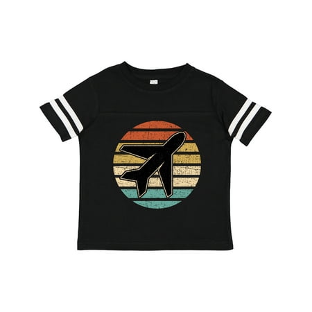 

Inktastic Airplane Pilot Vintage Sunset Gift Toddler Boy or Toddler Girl T-Shirt