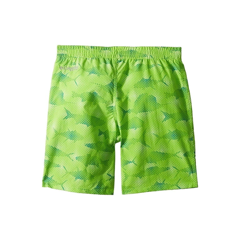 Columbia Kids Super Backcast Shorts (Little Kids/Big Kids) Green  Mamba/Gamefish 