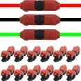 thumbnail image 1 of Connecteurs de Fil Basse Tension, CTRICALVER H Robinet 1 Broche 1 Voie Universelle Compacte H-Forme Sans Bande (12pcs), 1 of 5