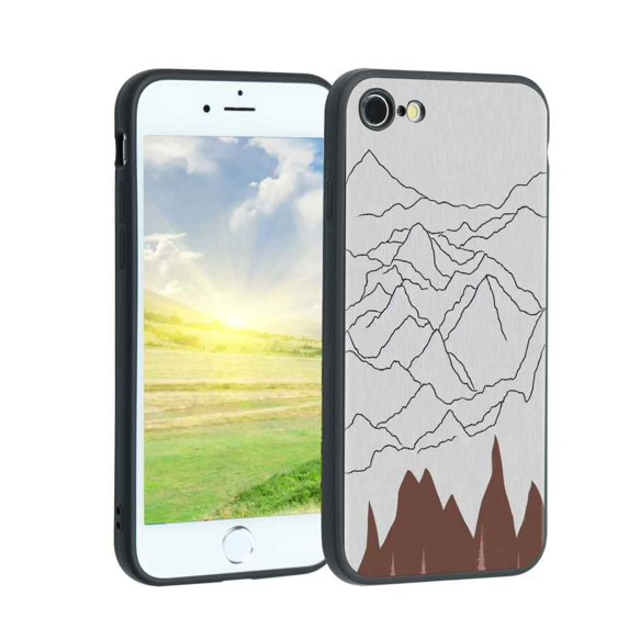 Mountains111-237 Phone Case, Degined for iPhone SE 2020 Case Men Women, Flexible Silicone Shockproof Case for iPhone SE 2020