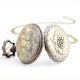 thumbnail image 3 of Reloj de bolsillo vintage CHAO con rosas de cuarzo con cadena números romanos, 3 of 4