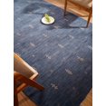 thumbnail image 2 of Rugsotic Carpets Handmade Rugs Hand Knotted Loom Rectangle 3'x5' Blue Wool for Indoor Use, 2 of 8