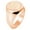 Rose Gold, variant on Sterling Silver Love Heart Floral Rose Engraved Round Flat Top Polished Ring