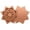 Flower, variant on Pure Copper Bird Bath Purification Disk Shaped Water Cleaner for Birdbaths Garden Decorative and Functional Bird Feeder Accessory