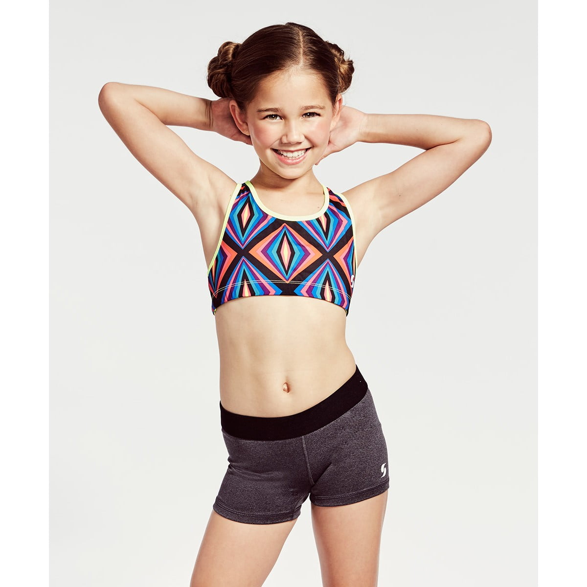 Soffe Girl's Dri Reversible Cheer Sports Bra 1220G