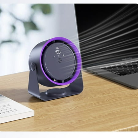 

Lunaluna 2024 New Portable Air Conditioner Digital Display Charging Air Circulation Fan Desktop Wall Mounted Bladeless Fan