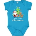thumbnail image 3 of Inktastic Baby's 1st Christmas with Santa Reindeer and Tree Boys or Girls Baby Bodysuit, 3 of 5