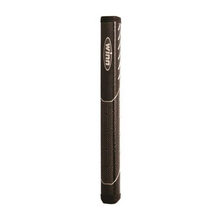 UPC: 0018136017038 | Winn NTP (No Taper Pistol) 1.10 Midsize Putter Grip – Black