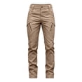 thumbnail image 4 of Karymi Jean Shorts Tactical Cargo Pants, 8 Pockets Outdoor Hiking Pants, Casual Straight Leg Multi-Pocket Utility Work Trousers, Quick Dry Workout Shorts Women, 4 of 7
