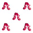 thumbnail image 1 of Methold 4 piezas de zapatos reflectantes para mascotas, botas de lluvia para la nieve, conjunto de calcetines antideslizantes, medias de buena Type2 NO2, 1 of 6