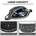 thumbnail image 4 of Fanny Pack Spider Web Halloween Pattern Waist Pack Bag,Running Cross Bag,Waterproof Large Fanny Packs for Women Men for Travel Running Hiking Cycling, 4 of 6