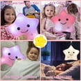 thumbnail image 3 of Sensory Toys for Kids with Autism,14" Twinkle Star Plush Pillow Soft Touch Light Up,Autism Sensory Toys,Stress Relief Kids Sleep Aid ADHD Toys,Birthday Xmas Gifts for Boys Girls Age 3-12 Pink, 3 of 10