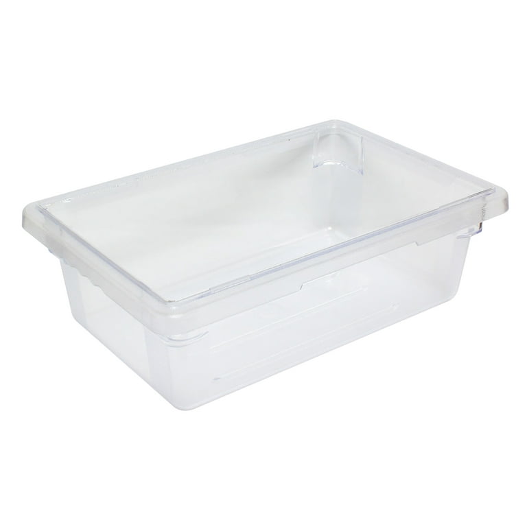 4Pcs Clear Rectangular Disposable Plastic Food Container Lunch Boxes
