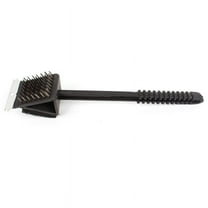 Convenient 3 In 1 Outdoor Barbecue Grill Brush Long Brush Handle Cleaning