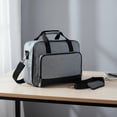 thumbnail image 4 of Universal Projector Carrying Case with Detachable Shoulder Strap, Large Travel Storage for Home Theater and Business, Gray, 4 of 8