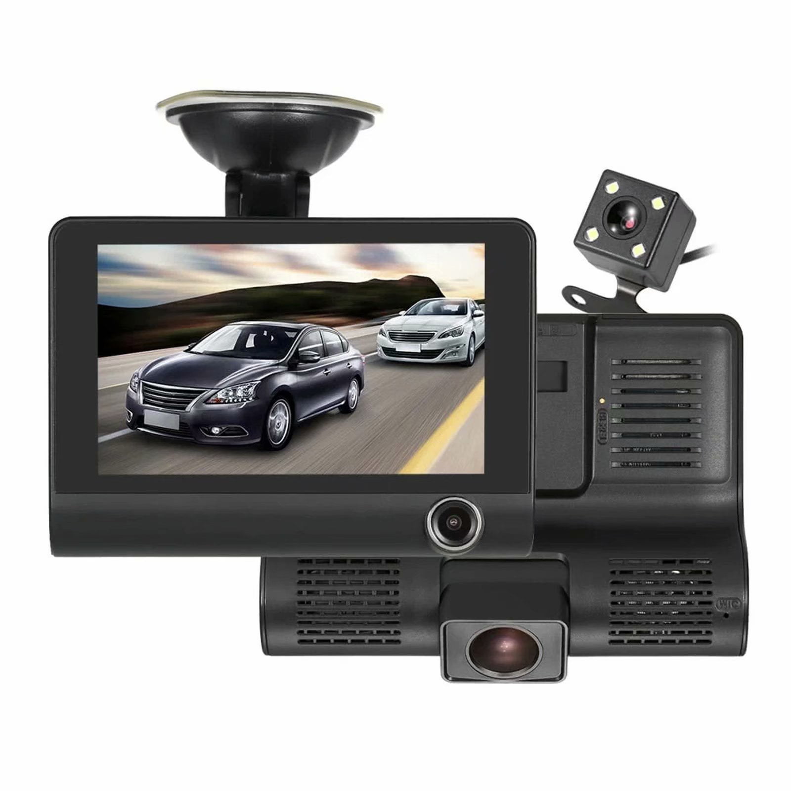 RearView Camera Mirror Three lens Car DVR 1080P Dashcam Video Recorder G-sensor