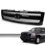 CROSSDESIGN Grille Grill Fit for Chevrolet Silverado 1500 2007-2013