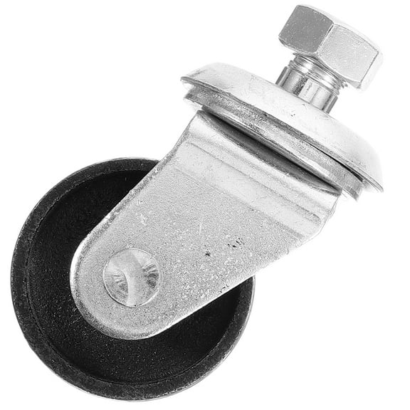 HOMEMAXS Trailer Jack Wheel Replacement with Swivel Design for Repair Use Silver Metal 1 Piece
