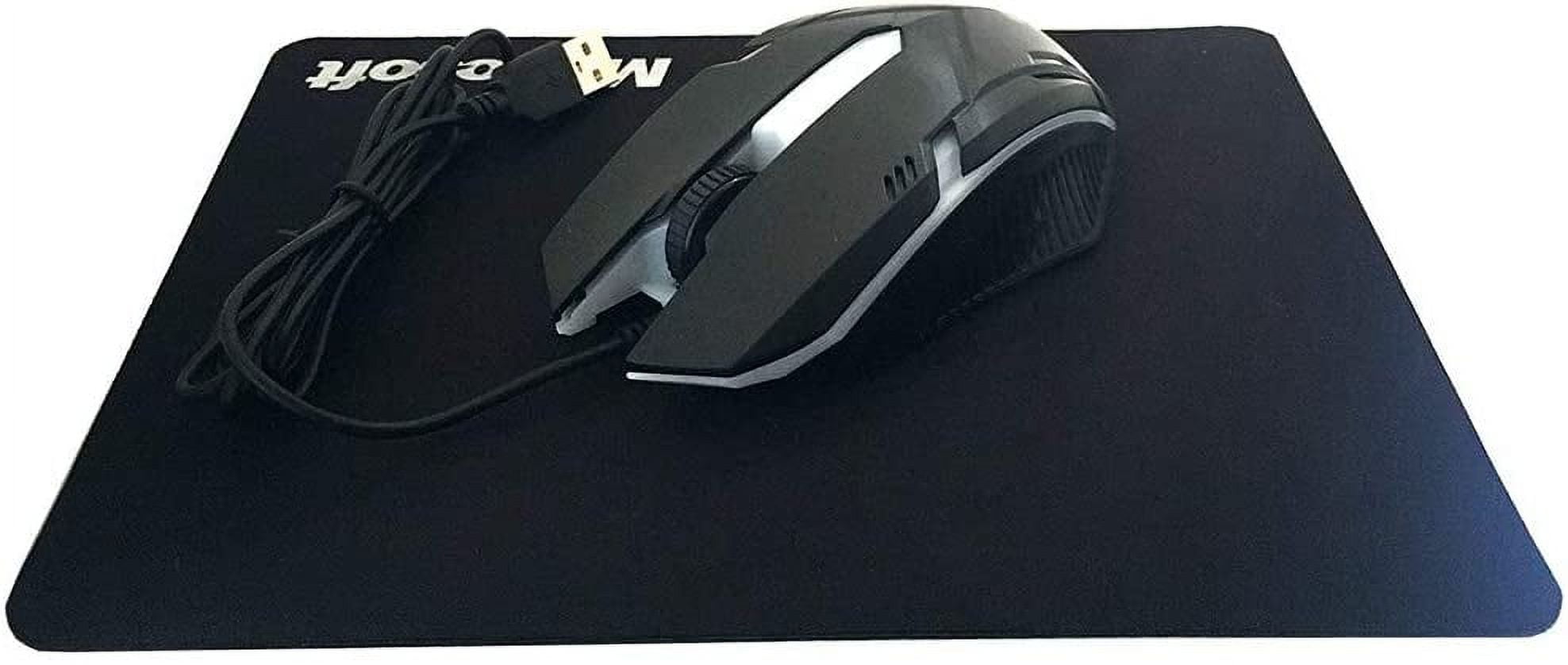 3-button PC Mouse Wired, Ergonomic USB Computer Mouse White, LED Backlit USB Gaming Mouse Computer Laptop