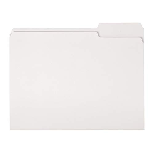 Basics File Folders, Letter Size, 1/3 Cut Tab, White, 36Pack Walmart