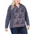 thumbnail image 4 of Style & Co. Sweat à Capuche Femme Asymétrique, Bleu, Grande Taille, 0X, 4 of 5