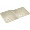 Swan US-3015-010 33" x 21.25" Swanstone Double-Basin Undermount Kitchen Sink, Available in Various Colors
