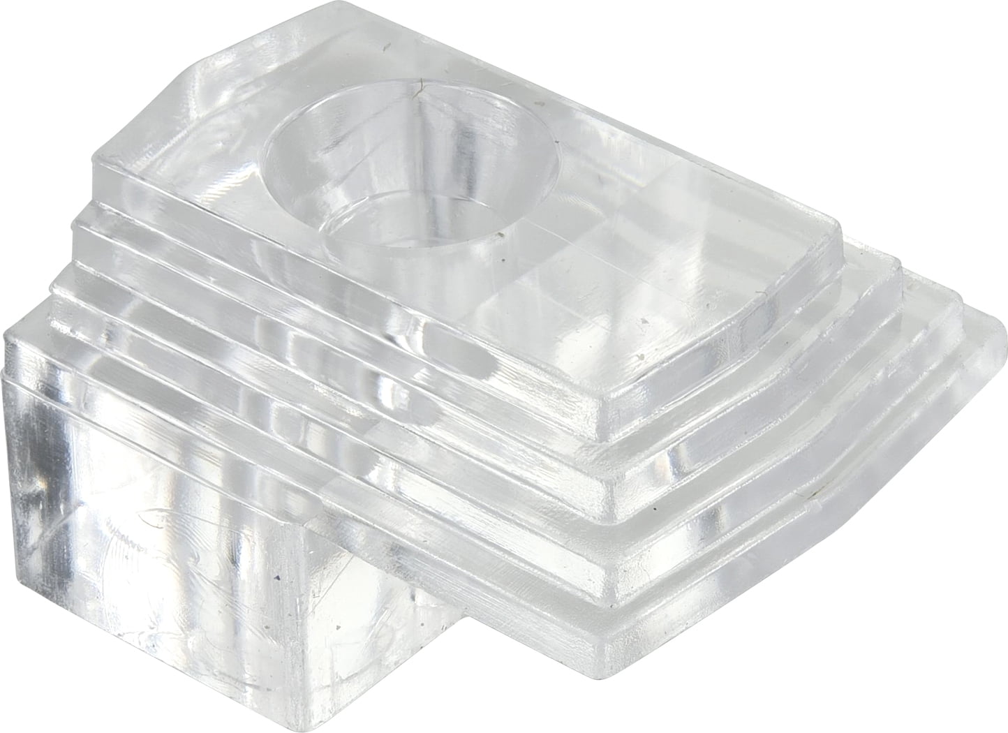 Ook Mirror Holders, Mirror Hangers, 1/8" Depth, 20 lbs, Plastic, Clear, 8 pack