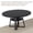 Black (without texture), variant on Round Farmhouse Dining Table 47" with Built-In Storage Shelf, Modern Metal Pedestal Base Kitchen Table for 4–6 People, Space-Saving Accent Table for Apartment, Dining Room – Gray