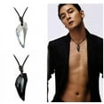 thumbnail image 2 of Collar con colgante de pareja de cristal con puntas para mujeres y hombres, joyería de moda versión coreana de clavícula corta, 2 of 4