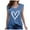 Blue, variant on WXLWZYWL Valentine's Days Tank Tops for Women Casual Sleeveless Shirts Round Neck Loose Fitting Basic Tees Tops